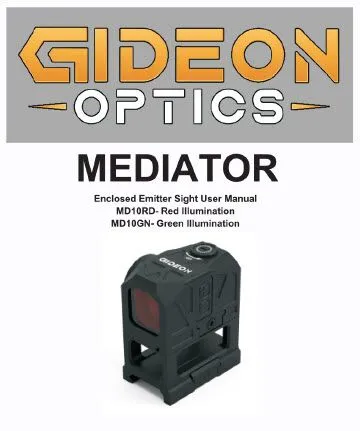 MEDIATOR Closed Emitter Red Dot Sight | Gideon Optics