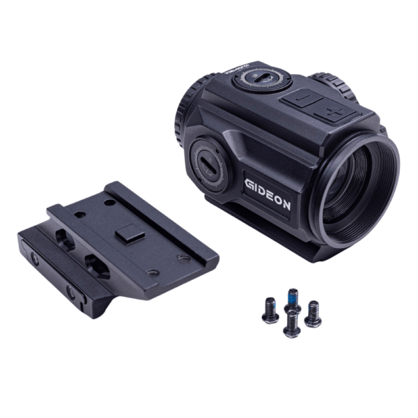 Gideon Optics Advocate and mounting plate with screws
