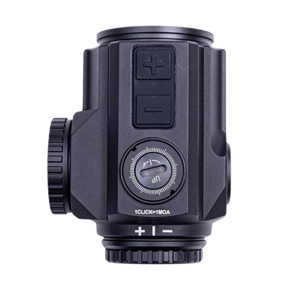 Close up overhead view of the Gideon Optics Advocate Prism Scope
