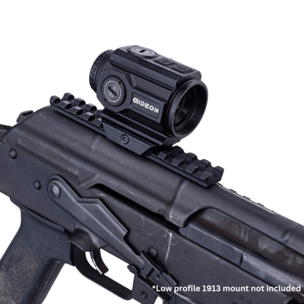 Gideon Optics Advocate Prism Scope mounted to an AK-47