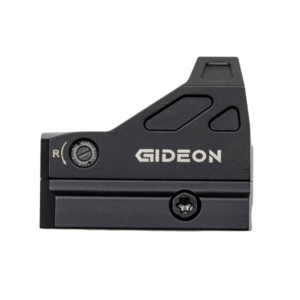 Side view of Gideon optics Alpha red dot sight