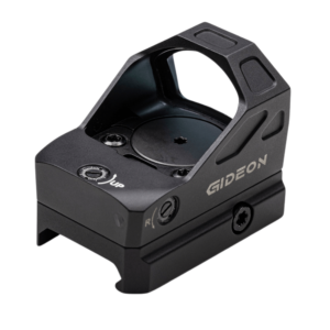 Top angled view of Gideon optics Alpha red dot sight