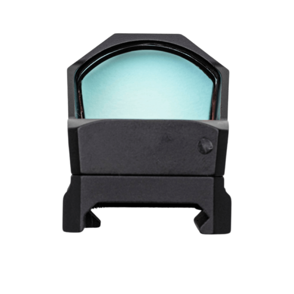 Back lens view on Gideon optics Alpha red dot sight