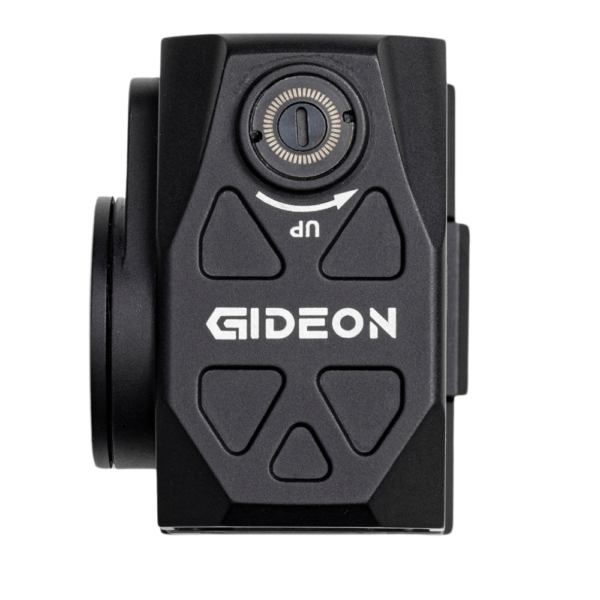 Top view of Gideon Optics Mediator red dot sight