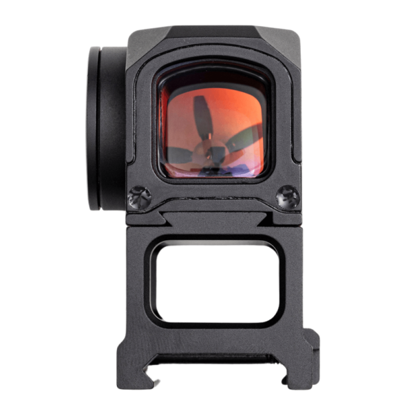 View of lens on Gideon Optics Mediator red dot sight