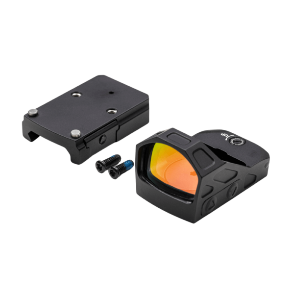 Included parts in the Gideon optics Alpha red dot sight package