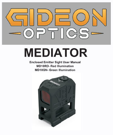 Gideon Optics Mediator User Manual Cover