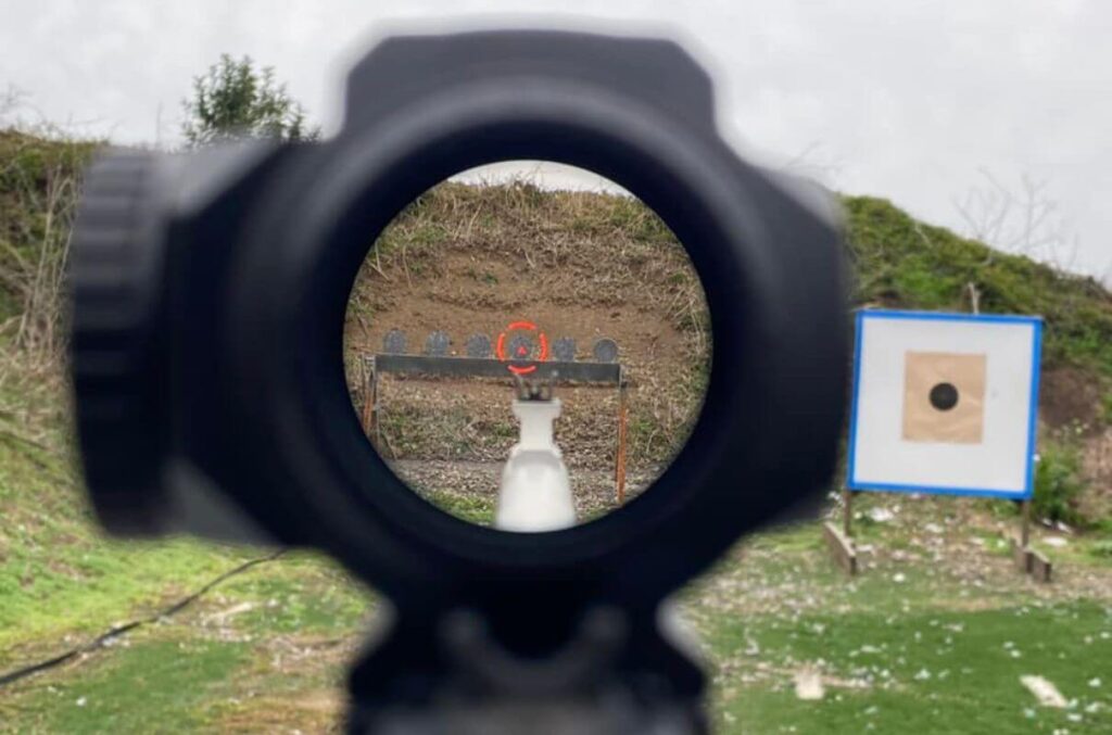 reticle view of rifle scope