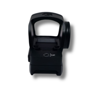 behind the lense view o the Gideon Granite Comp RMR red dot