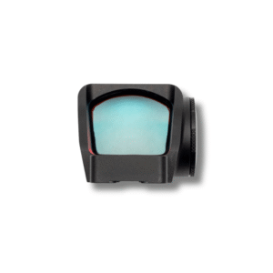 behind the lens view of Gideon Granite MOS Comp red dot