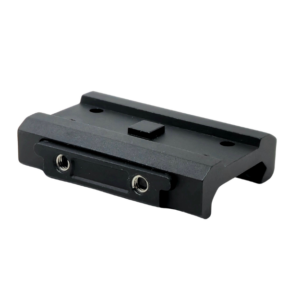 Low T1/T2 compatible Picatinny Mount for Advocate top angled view