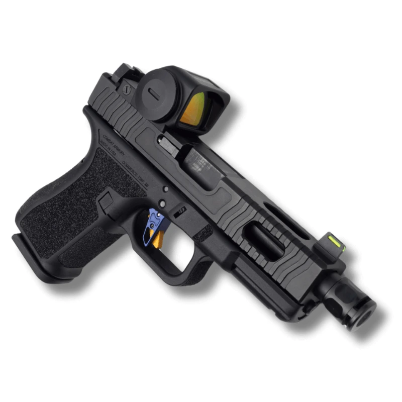 Granite Competition red dot sight mounted on a pistol
