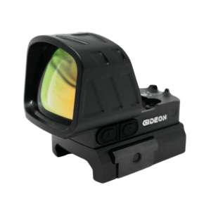 Front angled view of Gideon Optics Judge XL attached to a mount