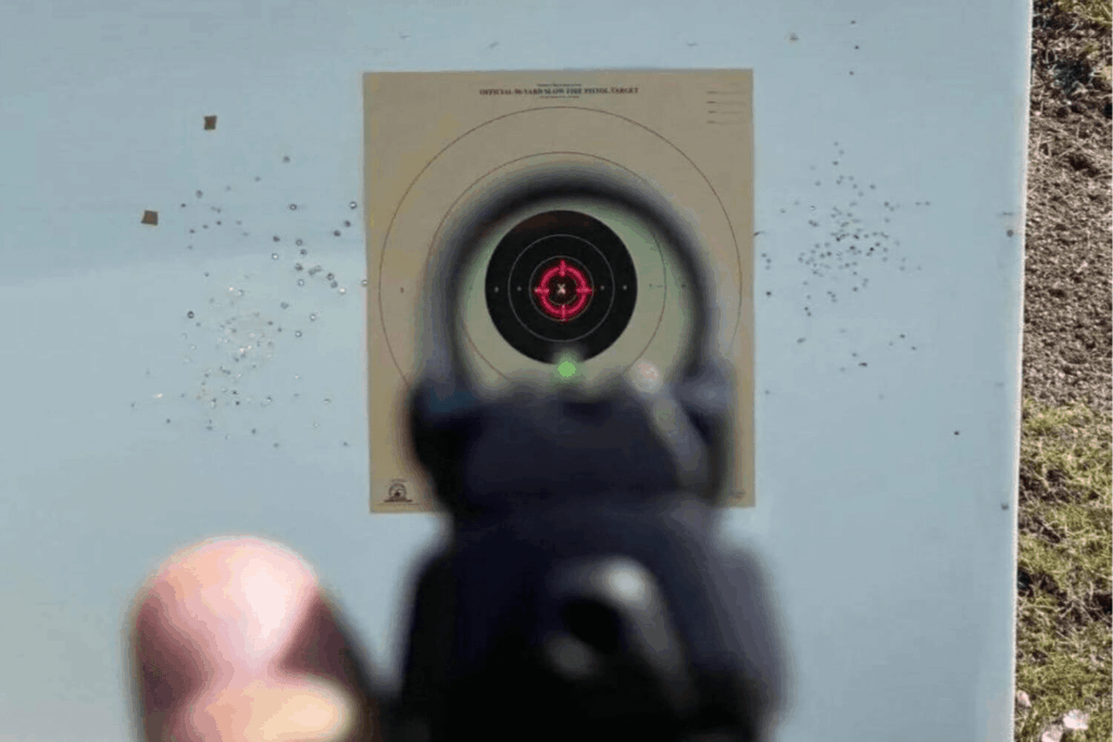 Circle dot reticle