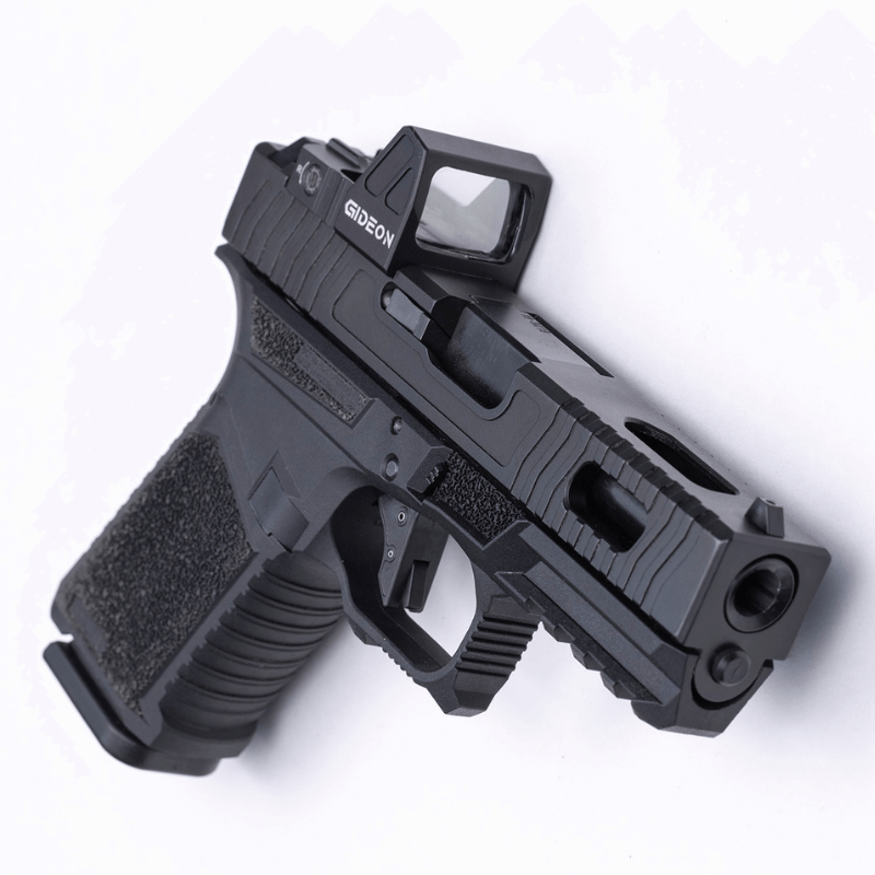 Gideon Optics Rock red dot mounted on a pistol