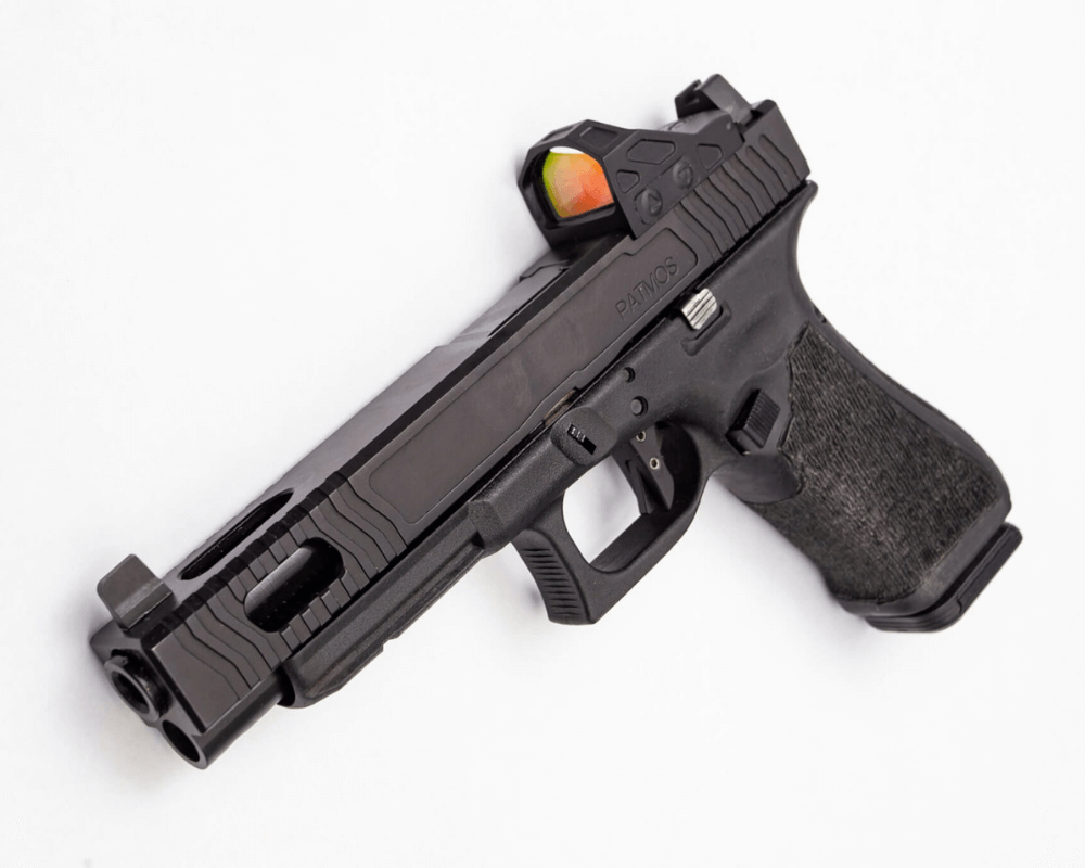 Gideon Optics Alpha RMR optic mounted to a pistol - Gideon Optics Gideon Optics Alpha RMR optic mounted to a pistol