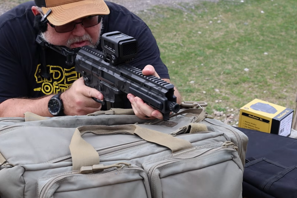 Mike from Gideon Optics is demonstrating zeroing an optic