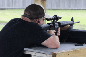 FFP vs SFP hero guardian - Gideon Optics - Gideon Optics Mike from Gideon Optics at an outdoor range zeroing his Gideon Optics Guardian LPVO